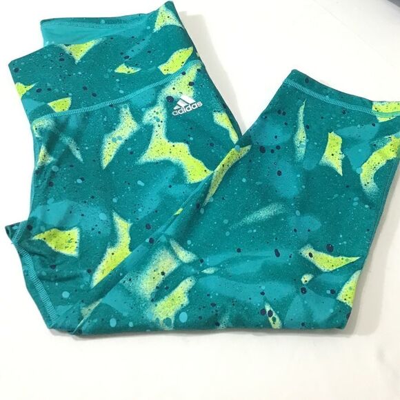 Adidas Studio Crop Leggings Size Large - Picture 2 of 10